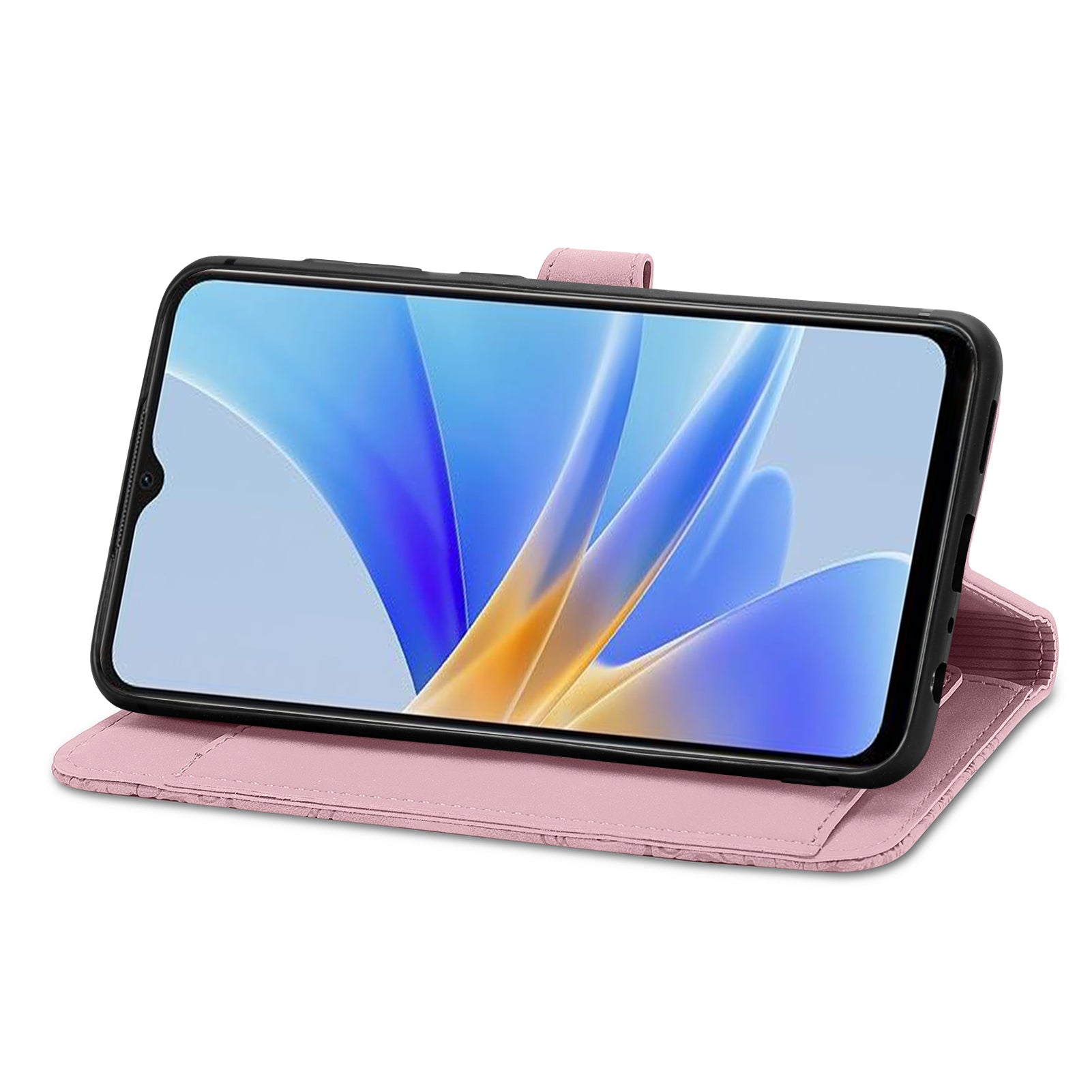 For Oppo A17 4G A17k 4G Shockproof Phone Cover Flower Imprinted PU Leather Protective Mobile Phone Case with Wallet Stand For Oppo A17 4G A17k 4G Shockproof Phone Cover Flower Imprinted PU Leather Protective Mobile Phone Case with Wallet Stand